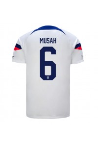 Verenigde Staten Yunus Musah #6 Voetbaltruitje Thuis tenue WK 2022 Korte Mouw